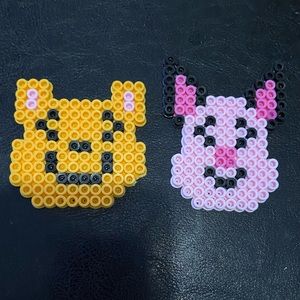 Perler bead Winnie the Poo and Piglet bundle.